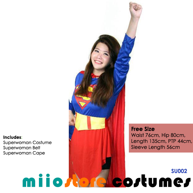 Superwoman Costumes - miiostore Costumes Singapore - SU002