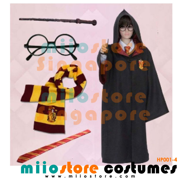 Harry Potter Accessories - Scarves - Harry Potter Glasses - Harry Potter Wand - Harry Potter Vest - Harry Potter Robe - Harry Potter Tie - miiostore Costumes Singapore
