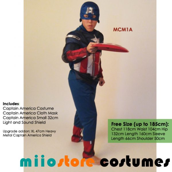 Captain America Costumes MCM1A - miiostore Costumes Singapore