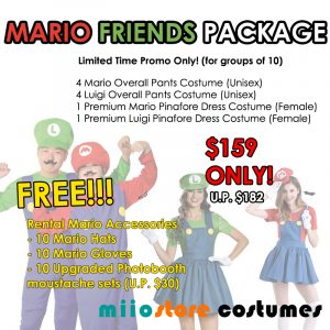 Mario Friends Package - miiostore Costumes Singapore