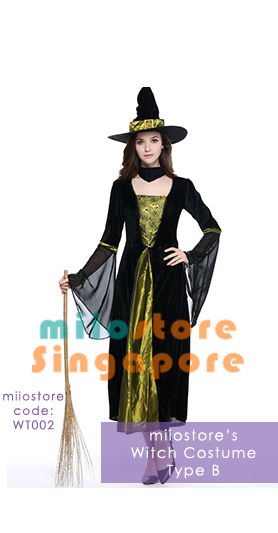 WT002 Witch Costumes - miiostore Costumes Singapore