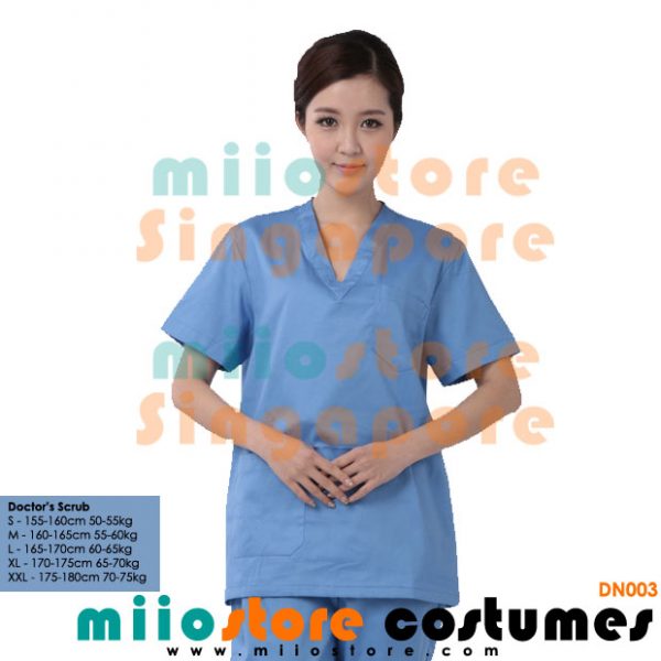 Doctor's Scrubs Costumes - Surgery Scrubs - miiostore Costumes Singapore - DN003