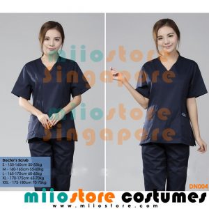Doctors Scrub Surgery Costumes Wear - miiostore Costumes Singapore - DN004