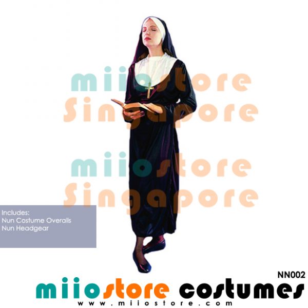 Nun Costumes - NN002 - miiostore Costumes Singapore