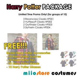 Harry Potter Costume Package - miiostore Costumes Singapore - HP001 HP002 HP003 HP004