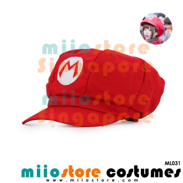 Limited Edition Premium Mario Jockey Cap ML031 - miiostore Costumes Singapore
